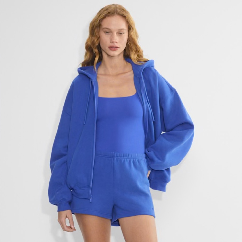 Aritzia Cozy Sweatfleece Perfect Short - Cobalt Blue